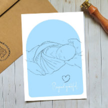 Blue Baby IVF Fertilitätsarzt Dankeschön Karte