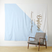 Blue-Baby-Junge moderne Taufbecken Wandteppich (Beispiel (Horizontal))