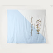 Blue-Baby-Junge moderne Taufbecken Wandteppich (Vorderseite (Horizontal))