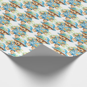Blue Baby Kleinkind Teddy Bear Geschenkpapier