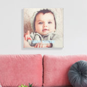 Blue Baby Name Foto Leinwanddruck (Insitu (Wohnzimmer))