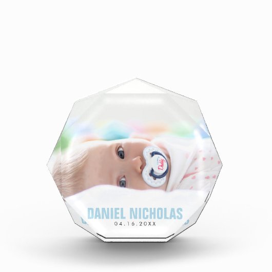 Blue Baby Name Fotoblock (Vorderseite)