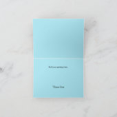 Blue Baby Praxen Vielen Dank Anmerkung Karte (Innenseite)