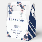 Blue Baby-Q Floral Rose Pastel GRILLEN Baby Shower Geschenkschachtel (Geöffnet)