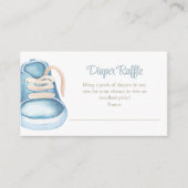 Blue Baby Schuhe Windelverpackungskarte Begleitkarte (Vorderseite)