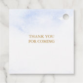 Blue Baby seine kalte Outdoor Winter Baby Dusche Geschenkanhänger (Rückseite)