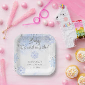 Blue Baby seine kalte Outdoor Winter Baby Dusche Pappteller (Party)