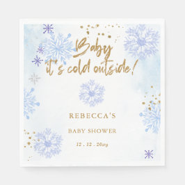 Blue Baby seine kalte Outdoor Winter Baby Dusche Serviette