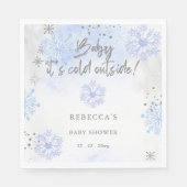 Blue Baby seine kalte Outdoor Winter Baby Dusche Serviette (Vorderseite)