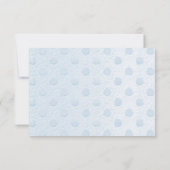 Blue Baby Shoes Dankeschön Card Dankeskarte (Rückseite)