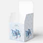Blue Baby Shoes Favor Box Geschenkschachtel (Geöffnet)