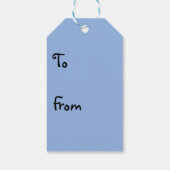 Blue Baby Shoes Geschenkanhänger (Rückseite)