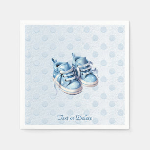 Blue Baby Shoes Paper Napkin Serviette