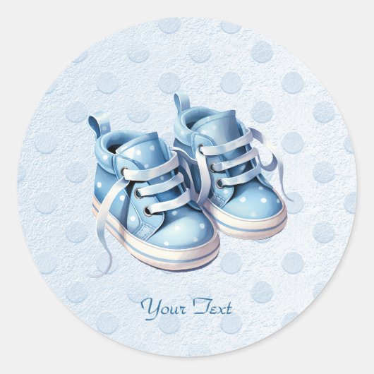Blue Baby Shoes Sticker (Vorderseite)