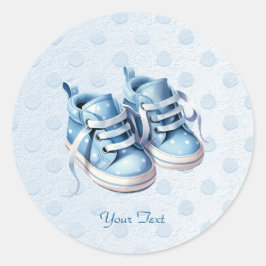 Blue Baby Shoes Sticker