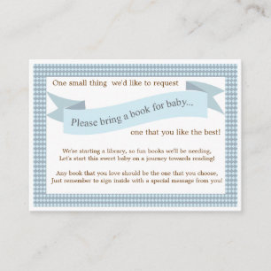 Blue Baby Showbuchkarte Begleitkarte
