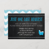 Blue Baby Showbuchkarte Begleitkarte (Vorne/Hinten)