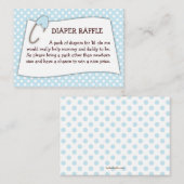 Blue Baby Showdusche Windeln Einhängevorrichtung Begleitkarte (Vorne/Hinten)