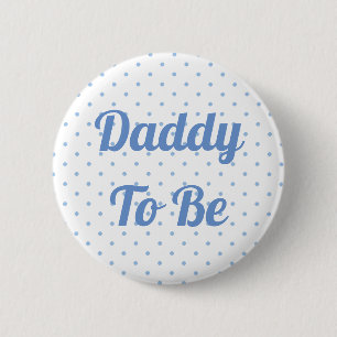 Blue Baby Shower Button für den Daddy