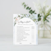 Blue Baby Shower Game (Stehend Vorderseite)