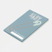 Blue Baby Shower Game Button der Windeln Post-it N Klebezettel (angewinkelt)