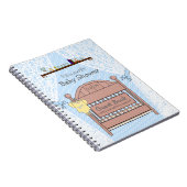 Blue Baby Shower Guest Book- Notizblock (Rechte Seite)