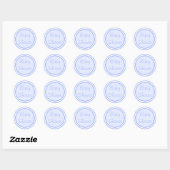 Blue Baby Shower Stickers (Blatt)