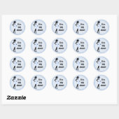 Blue Baby Shower Stickers (Blatt)