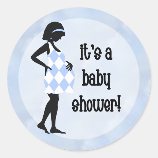 Blue Baby Shower Stickers (Vorderseite)