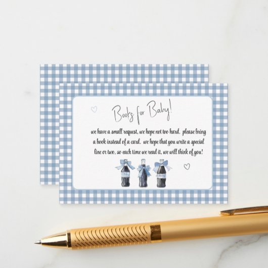 Blue Baby Soda Ready to POP Books for Baby Begleitkarte (Vorderseite/Rückseite Beispiel)