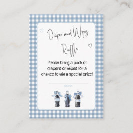 Blue Baby Soda Ready to POP Diaper or Wipes  Begleitkarte