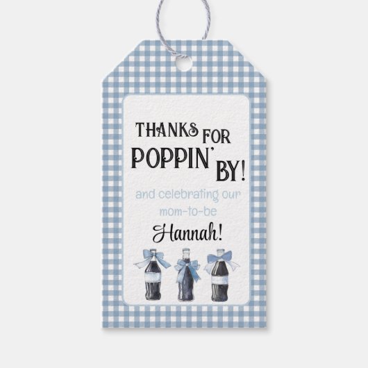 Blue Baby Soda Ready to POP  Geschenkanhänger (Vorderseite)