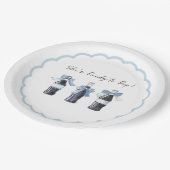 Blue Baby Soda Ready to POP! Pappteller (Schrägansicht)