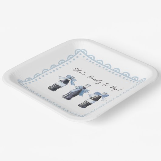 Blue Baby Soda Ready to POP Pappteller (Gewinkelt)