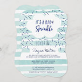 Blue Baby Sprinkle Einladung für einen Baby Boy (Vorne/Hinten)
