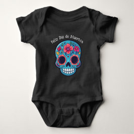 🌹 Blue Baby Sugar Skull 🌹 benutzerdefinierten Te Baby Strampler