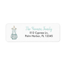 Blue Baby Suspender Address Labels