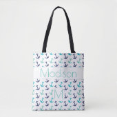 Blue Baby Tasche Initial Monogram (Vorderseite)