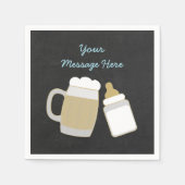 Blue Baby wird Babydusche brauen Serviette (Vorderseite)