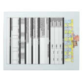 Blue Babysitter Journal Notepad Notizblock (Vorderseite)