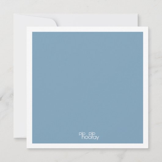 Blue Bachelorette Brautparty Fotokarten Einladung (Rückseite)