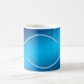 Blue Background Abstract Design Banner Kaffeetasse (Mittel)