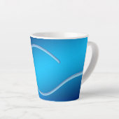 Blue Background Abstract Design Banner Milchtasse (Rechte Ecke)