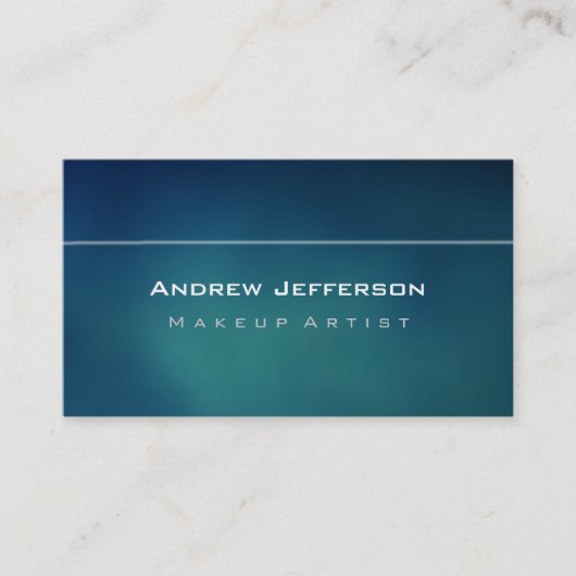 Blue Background Beruflich Artist Business Card Visitenkarte (Vorderseite)