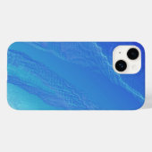 Blue Background Case-Mate iPhone Hülle (Rückseite (Horizontal))