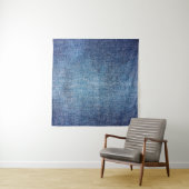 Blue background, denim jeans texture background. D Wandteppich (Beispiel)