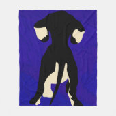 Blue Background Fleecedecke (Vorderseite)