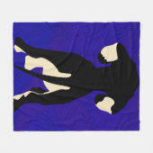 Blue Background Fleecedecke (Vorderseite (Horizontal))