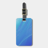 Blue Background Gepäckanhänger (Vorderseite vertikal)