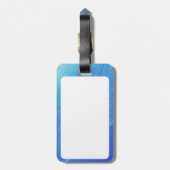 Blue Background Gepäckanhänger (Rückseite vertikal)